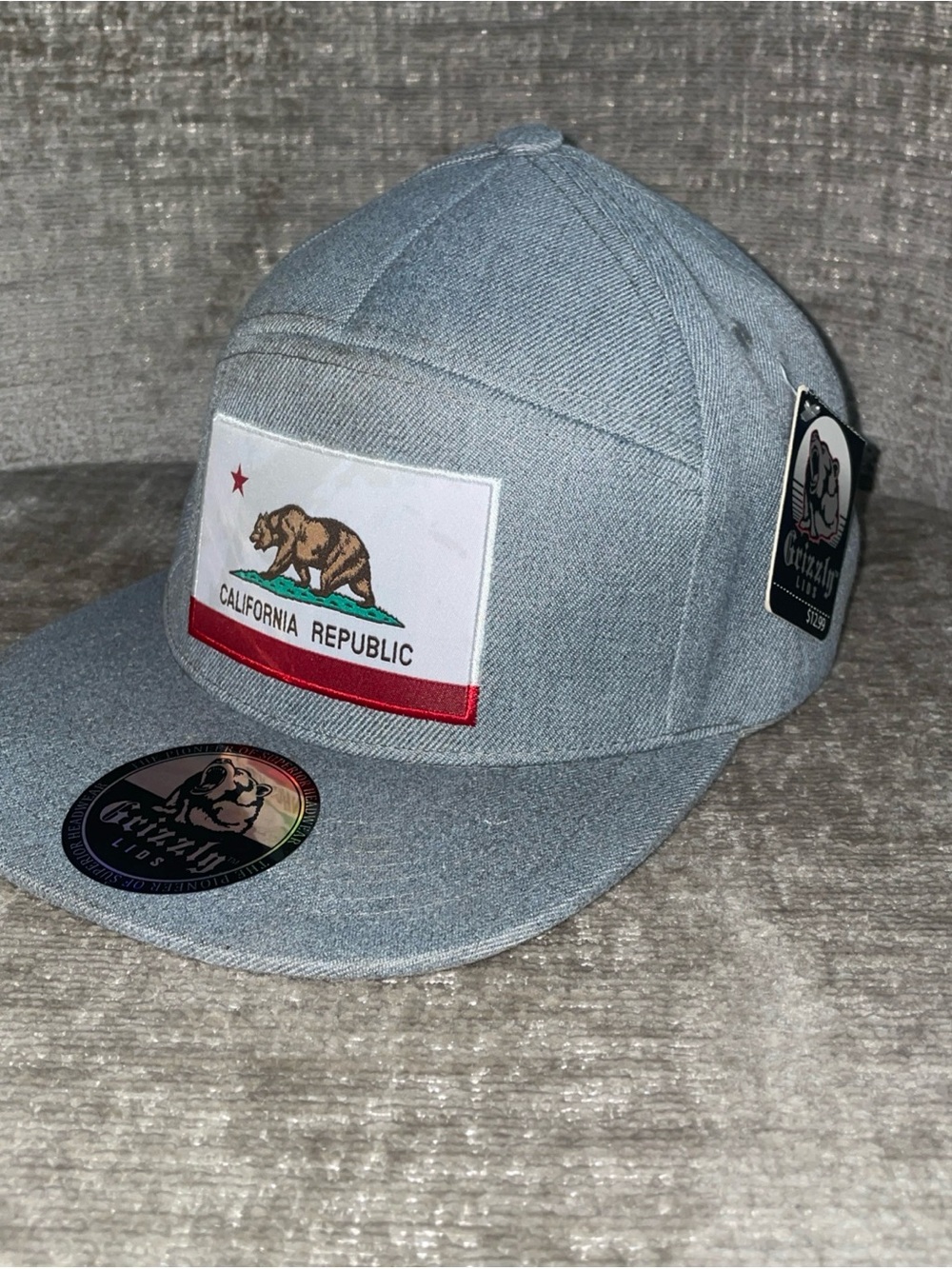 Goorin Bros California Republic Gray Snapback Hat NWT